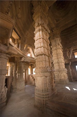 Details of carving on columns, Gwalior, Madhya Pradesh, India Foto de stock - Direito Controlado, Número: 857-03192698