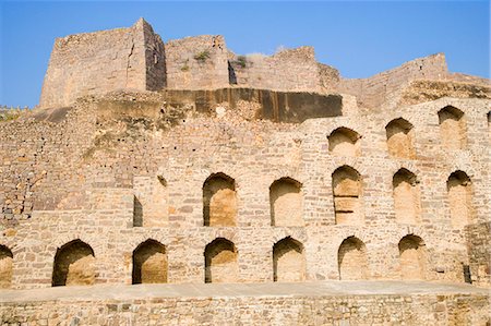 simsearch:857-03192597,k - Ruins of a fort, Golconda Fort, Hyderabad, Andhra Pradesh, India Stock Photo - Rights-Managed, Code: 857-03192733