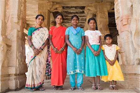 simsearch:857-03192572,k - Tourists standing in a temple, Hampi, Karnataka, India Stock Photo - Rights-Managed, Code: 857-03192762