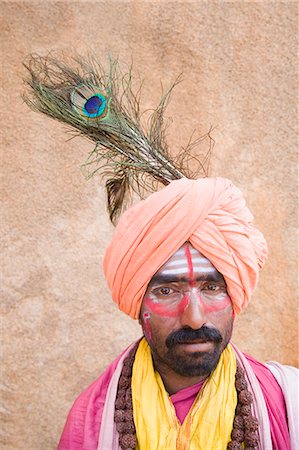 simsearch:857-03192784,k - Portrait of a sadhu, Hampi, Karnataka, India Fotografie stock - Rights-Managed, Codice: 857-03192799
