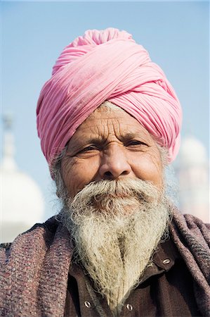 sikhism traditional clothing - Portrait of a man thinking, Amritsar, Punjab, India Stock Photo - Rights-Managed, Code: 857-03192891