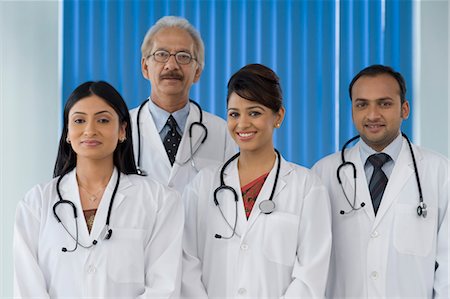 doctor team portrait - Portrait of doctors smiling, Gurgaon, Haryana, India Stock Photo - Rights-Managed, Code: 857-03554214