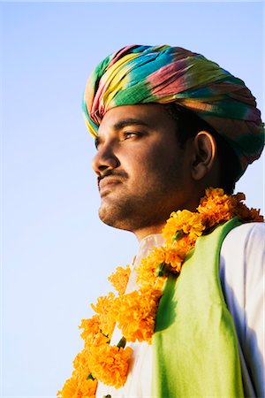 Gros plan d'un homme pense, Udaipur, Rajasthan, Inde Photographie de stock - Rights-Managed, Code: 857-03553539