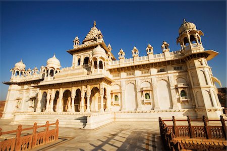 photographs of ancient india - Facade of a temple, Jaswant Thada, Jodhpur, Rajasthan, India Stock Photo - Rights-Managed, Code: 857-03553576