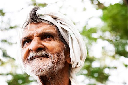 Close-up of a man, Cochin, Kerala, India Foto de stock - Direito Controlado, Número: 857-03553634