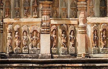 Bas relief on a temple, Halebidu, Hassan District, Karnataka, India Stock Photo - Rights-Managed, Code: 857-03553687