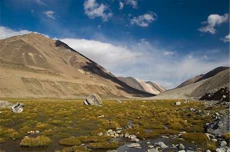 Panoramic view of a mountain ranges, Ladakh, Jammu and Kashmir, India Foto de stock - Con derechos protegidos, Código: 857-03553757