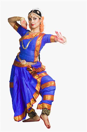 Woman performing Bharatnatyam the classical dance of India Stock Photo - Rights-Managed, Code: 857-03553999