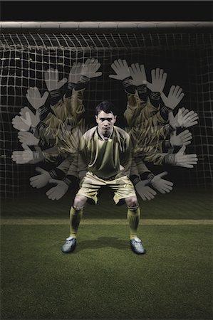 Super Skilled Goal Keeper Stock Photo - Rights-Managed, Code: 858-05604661