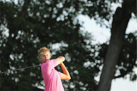 perfect balance - Homme jouer au Golf Photographie de stock - Rights-Managed, Code: 858-05799324