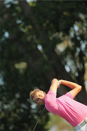 Man Playing Golf Stock Photo - Rights-Managed, Code: 858-05799323