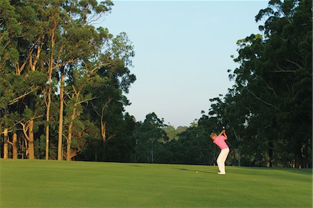 Homme jouer au Golf Photographie de stock - Rights-Managed, Code: 858-05799342