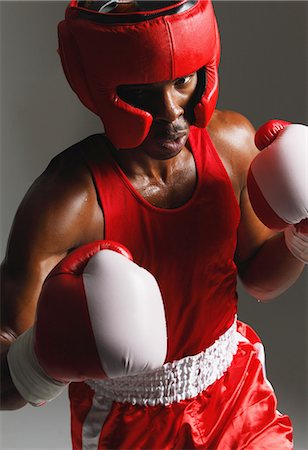 Man Practicing Boxing Photographie de stock - Rights-Managed, Code: 858-06617801