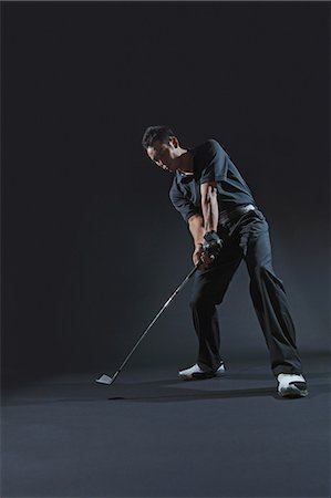 simsearch:400-03939873,k - Golfer Practicing Stock Photo - Rights-Managed, Code: 858-06756117