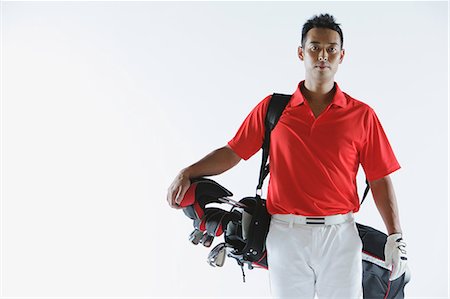 Golfer Carrying Golf-Club Bag Photographie de stock - Rights-Managed, Code: 858-06756142