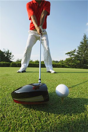 Teeing Off,  Close Up Stock Photo - Rights-Managed, Code: 858-06756165