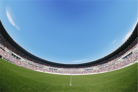 football stadium and sky - Football Stadium Stock Photo - Rights-Managed, Code: 858-06756190