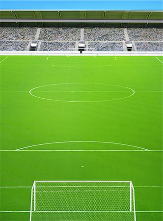 soccer stadium net - Football Ground Stock Photo - Rights-Managed, Code: 858-06756205