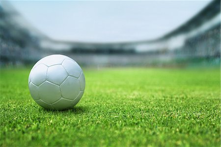 stadium and grass - Football In Football Ground Stock Photo - Rights-Managed, Code: 858-06756228