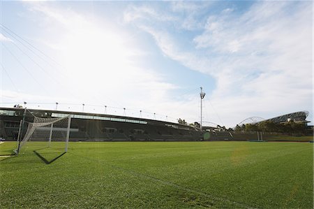 soccer stadium low angle shot - Football Field Stock Photo - Rights-Managed, Code: 858-06756248