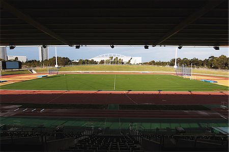 football stadium and sky - Empty Stadium Stock Photo - Rights-Managed, Code: 858-06756243