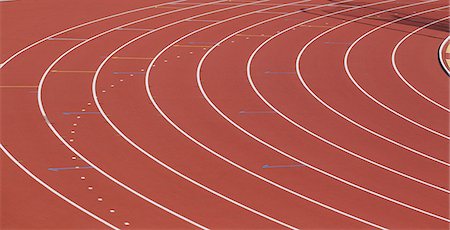 road line marking - Running Track Stock Photo - Rights-Managed, Code: 858-06756458