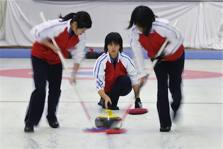 Match de curling Photographie de stock - Rights-Managed, Code: 858-03044300