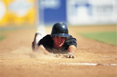 diving for baseball - Sports Photographie de stock - Rights-Managed, Code: 858-03044616