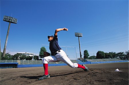 pitcher and baseball - Sports Stock Photo - Rights-Managed, Code: 858-03044772