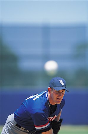 pitcher and baseball - Sports Stock Photo - Rights-Managed, Code: 858-03044800