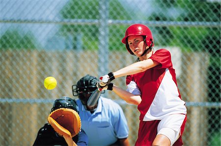 softball - Sports Fotografie stock - Rights-Managed, Codice: 858-03044917