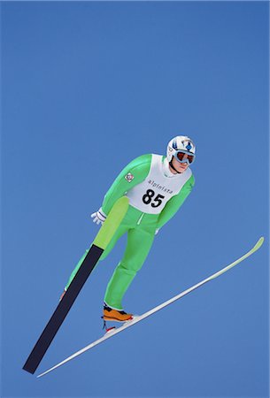 ski jumping - Sports Fotografie stock - Rights-Managed, Codice: 858-03045482