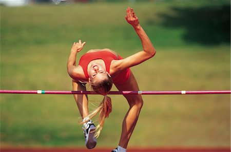 female teen in track and field - Sports Stock Photo - Rights-Managed, Code: 858-03045516