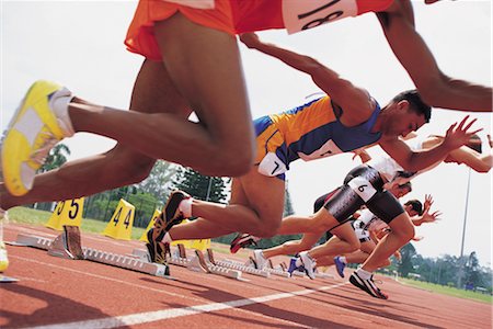 pic of a track and field start - Sports Stock Photo - Rights-Managed, Code: 858-03045744