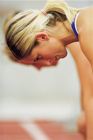 female teen in track and field - Sports Stock Photo - Rights-Managed, Code: 858-03045884