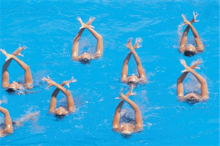 synchro swimming - Sports Photographie de stock - Rights-Managed, Code: 858-03046015