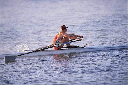 single man rowing - Sports Stock Photo - Rights-Managed, Code: 858-03046263