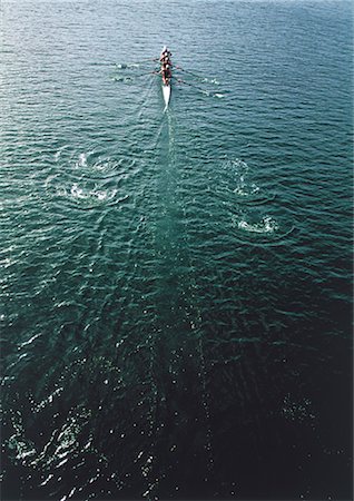 rowing high angle - Sports Stock Photo - Rights-Managed, Code: 858-03046324