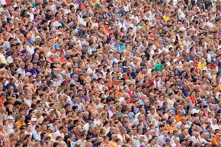 soccer fans in stadium - Large crowd at stadium Stock Photo - Rights-Managed, Code: 858-03046507