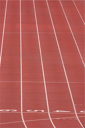 racing track nobody - Section of running track Stock Photo - Rights-Managed, Code: 858-03046776