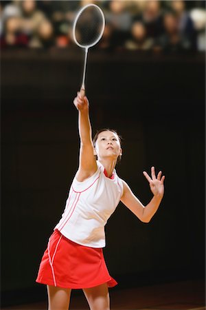 Badminton Player Stock Photo - Rights-Managed, Code: 858-03046832