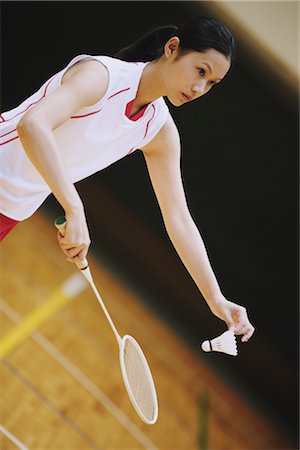 simsearch:858-03046840,k - Badminton Player Foto de stock - Con derechos protegidos, Código: 858-03046846
