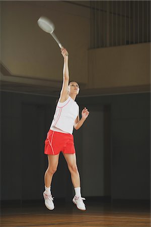 federball - Badminton-Spieler Stockbilder - Lizenzpflichtiges, Bildnummer: 858-03046854