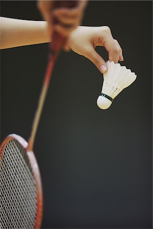 Badminton Serve Stock Photo - Rights-Managed, Code: 858-03046861