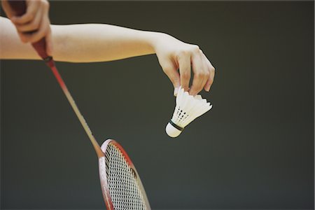 Badminton Serve Stock Photo - Rights-Managed, Code: 858-03046862