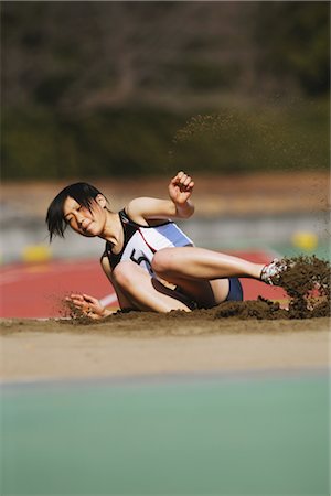 salto in lungo - Long Jump Fotografie stock - Rights-Managed, Codice: 858-03046991