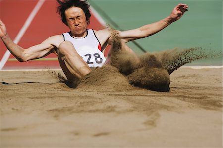 salto in lungo - Long Jump Fotografie stock - Rights-Managed, Codice: 858-03046993