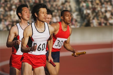 relay race competitions - Relay Race Stock Photo - Rights-Managed, Code: 858-03047001
