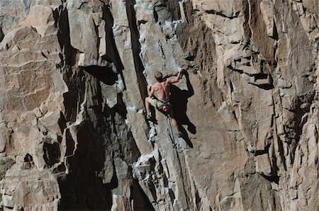 simsearch:400-04949609,k - Climber Scaling a Rock Face Stock Photo - Rights-Managed, Code: 858-03047521