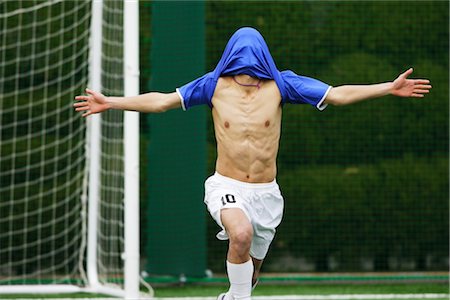 simsearch:685-02941750,k - Soccer Player Celebrating a Goal Foto de stock - Con derechos protegidos, Código: 858-03048181